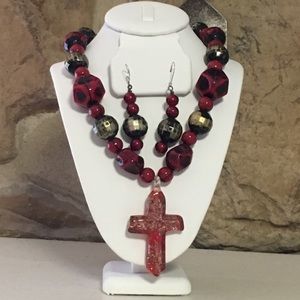 Acrylic Necklace/Earring Set